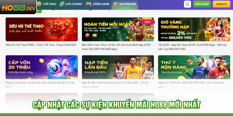 Khuyến Mãi HO88 - Tổng Hợp 5 Sự Kiện Thưởng Lớn Tại Nhà Cái - HAVOR.SITE Khuyến Mãi HO88 - Tổng Hợp 5 Sự Kiện Thưởng Lớn Tại Nhà Cái - HAVOR.SITE